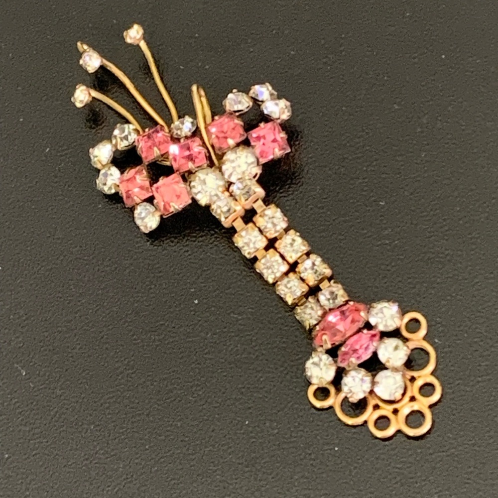 Vintage Signed D'ERI 12k Gold Filled Pin Pendant by designer Ralph Scudieri & Rh